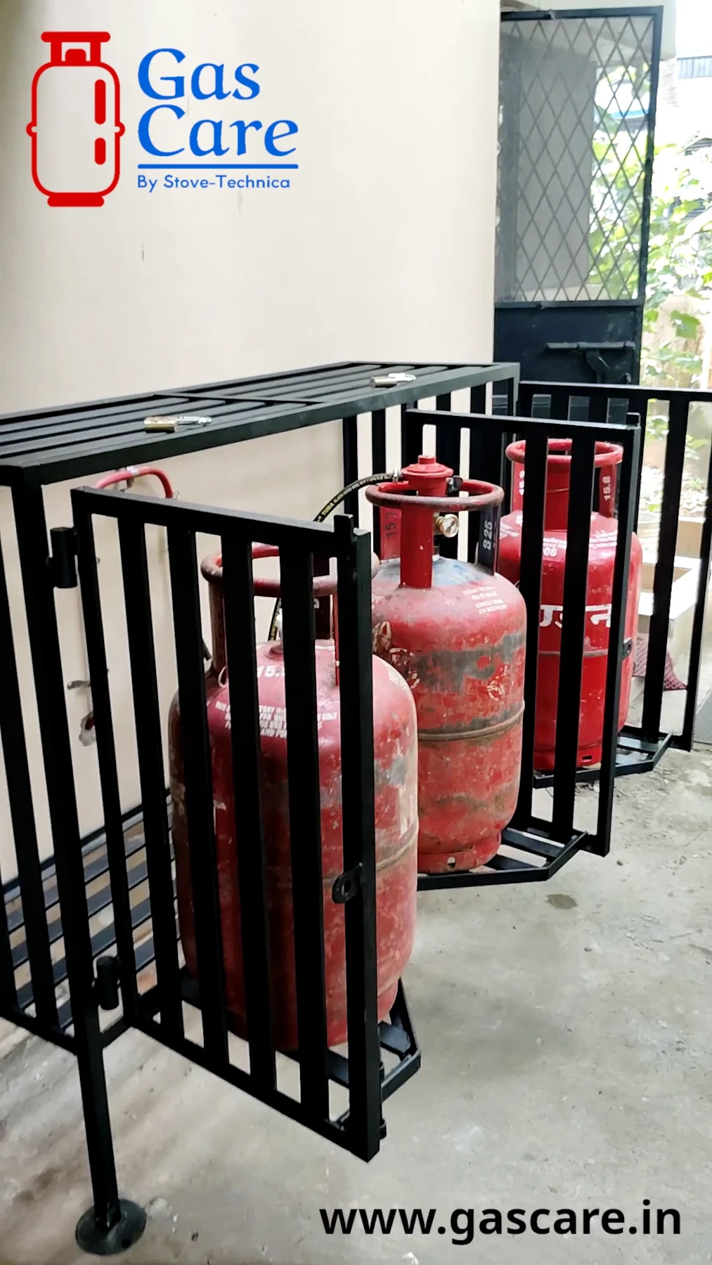 3 cylinder capacity gas cage by gas care
