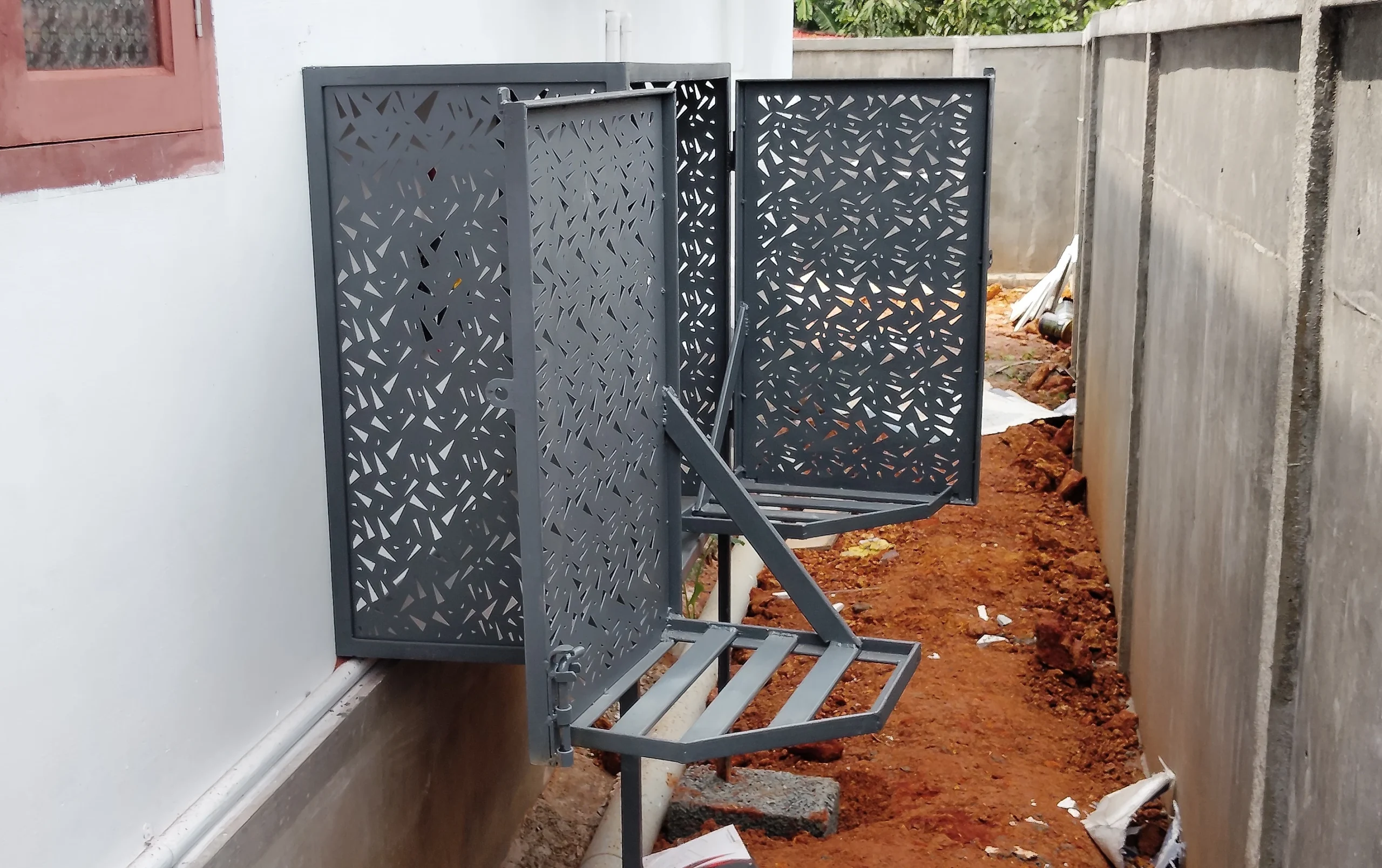 cnc gas cylinder cage grey colour