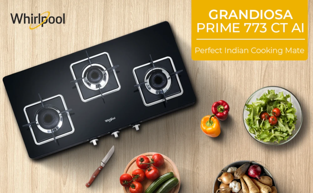 Whirlpool 3 Burner GRANDIOSA Prime 773 CT AI