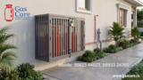 Gas Cylinder Storage Cage with Integrated Rotating Trolley (2-Cylinder Capacity)