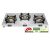 Jyoti Lean 3 Burner Stainless Steel Gas Stove | 4 Star BEE Rating | 74% Thermal Efficiency | Direct Flame Forged Brass Burners | Sturdy Pan Supports | Easy Clean Trays | ISI Certified
