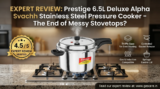 Expert Review: Prestige 6.5L Deluxe Alpha Svachh Stainless Steel Pressure Cooker – The End of Messy Stovetops?